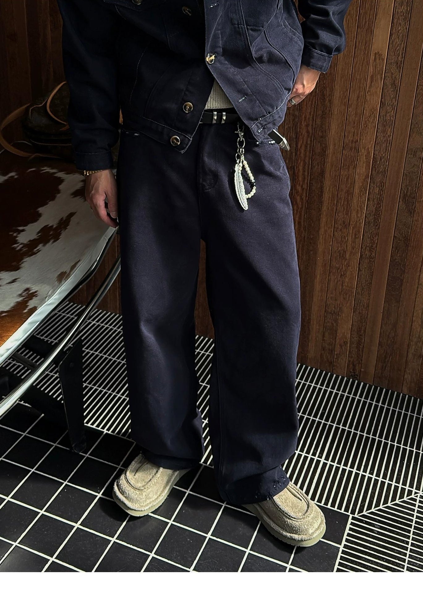 Trendy Blue Casual Pants