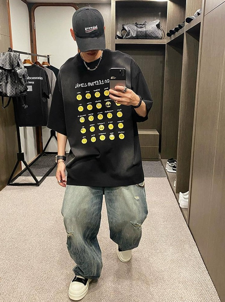Retro Paris Smiley Tee