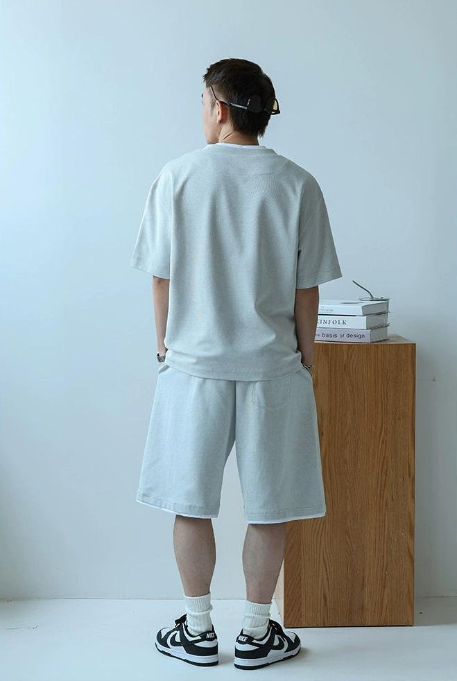 Summer Leisure T-Shirt & Shorts Set