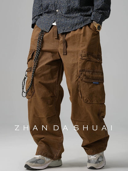 Wide-Leg Work Pants