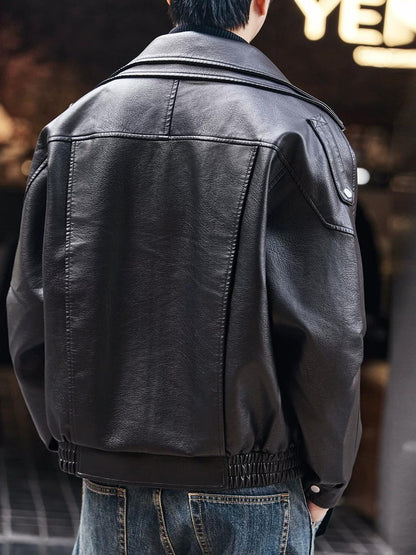 Retro Biker PU Leather Jacket