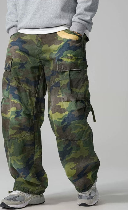 カモフラージュカーゴパンツ