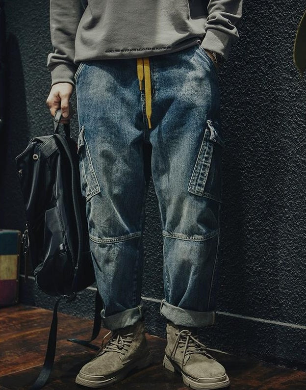 Retro Loose Work Jeans