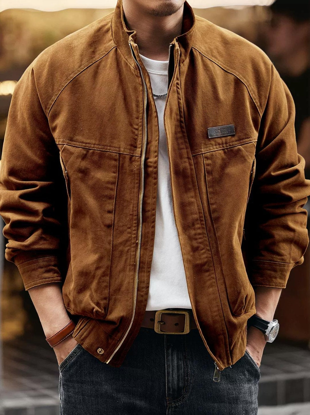 Retro Cotton Work Jacket