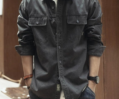 Retro Hunting Denim Shirt