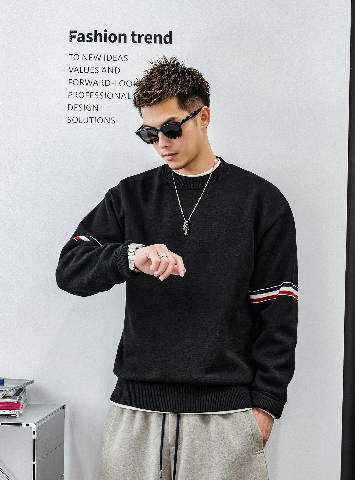 Heavyweight Color Block Jumper