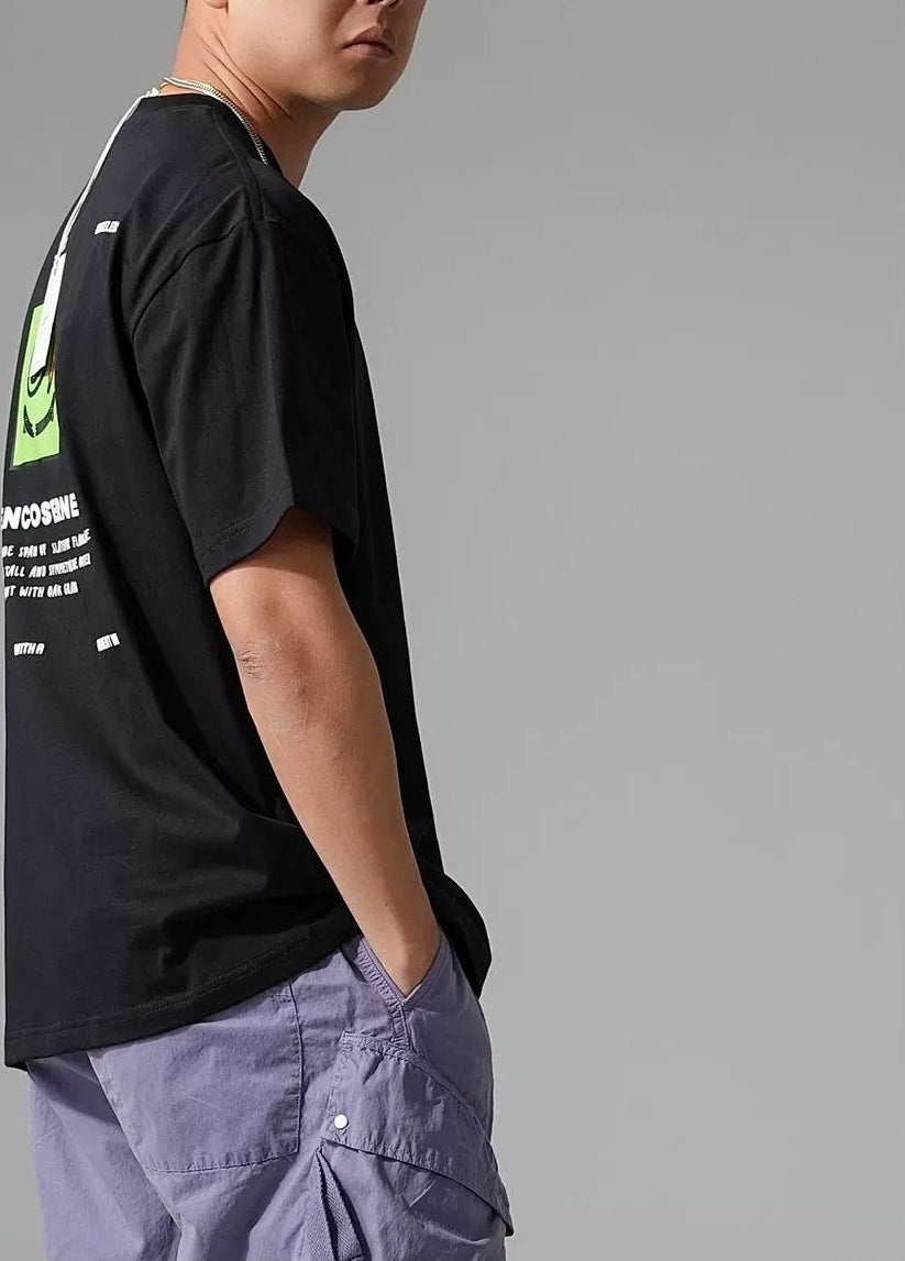 ラグジュアリーギャングプリントTシャツ