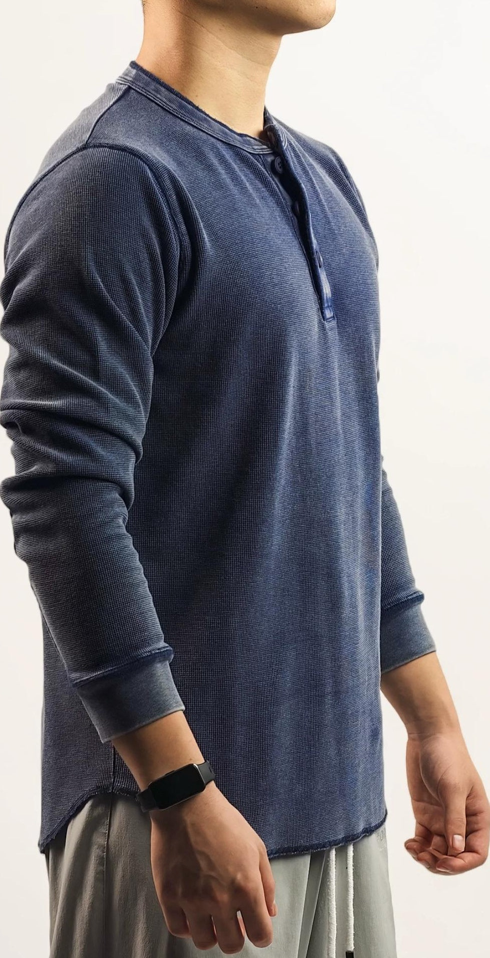 レトロ ワッフルニット ロングスリーブ Tシャツ