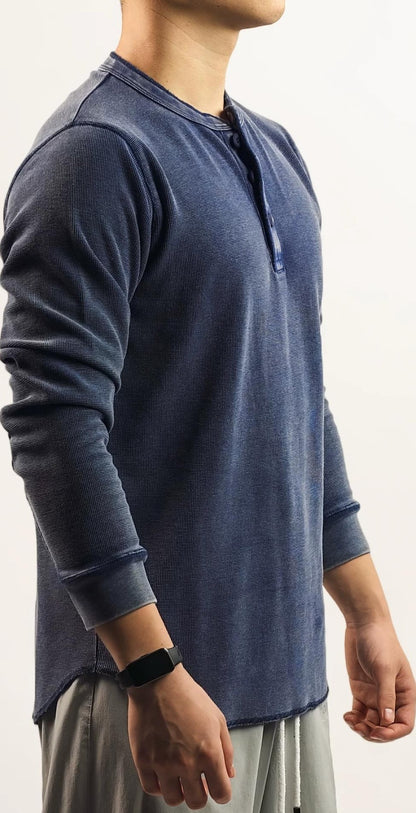 レトロ ワッフルニット ロングスリーブ Tシャツ