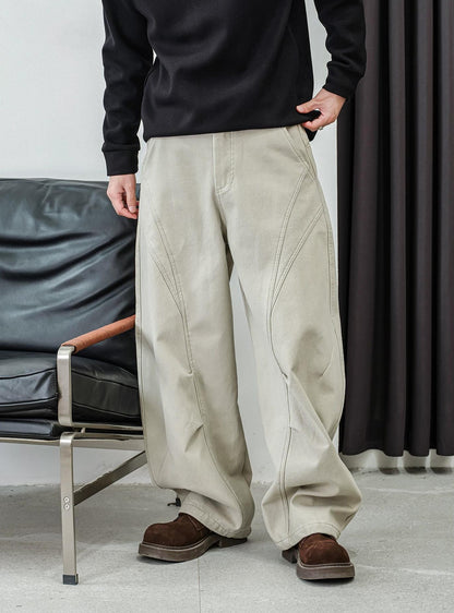 カジュアルストレートパンツ　フォーオータム