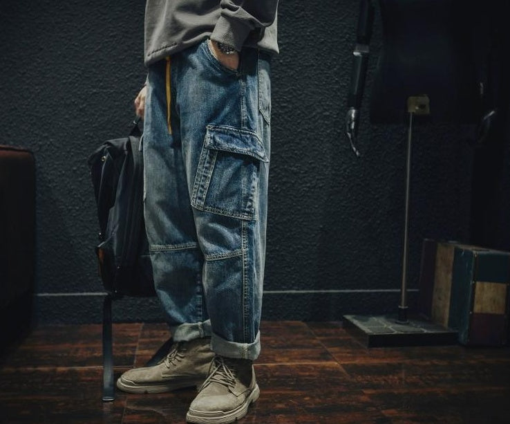 Retro Loose Work Jeans
