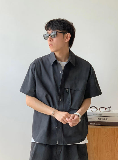 Gray Quick-Dry Casual Shirt