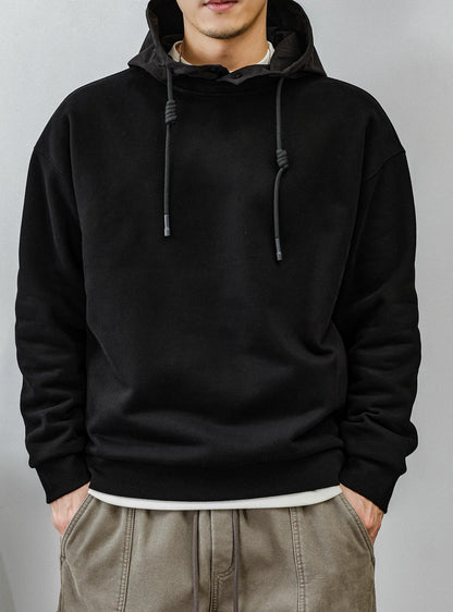 Fleece Liner Black Hoodie