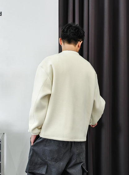 テクスチャードフリースセータートップ