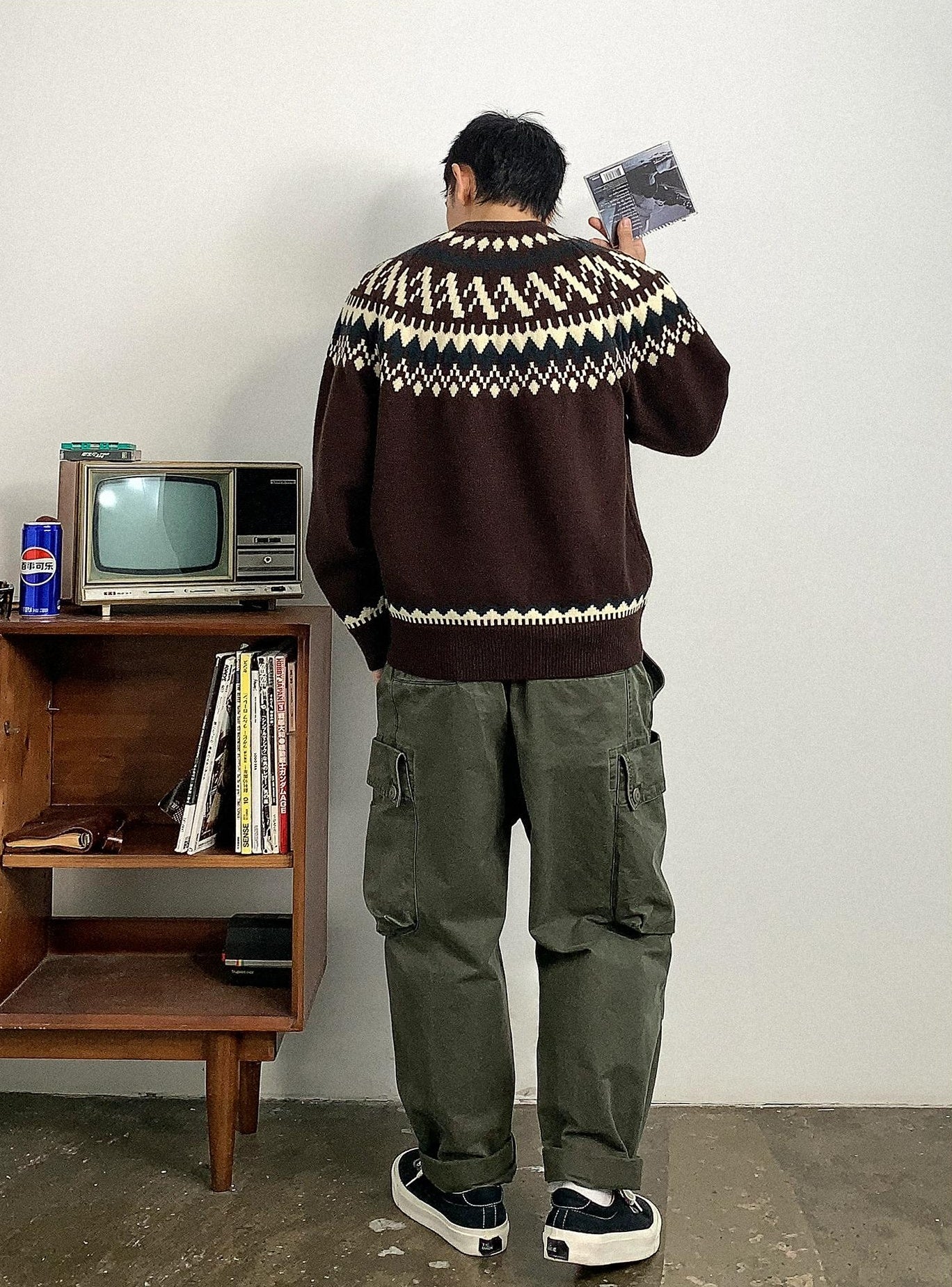 Retro Fair Isle Knit Sweater