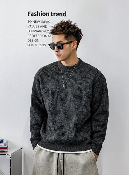 ツイストパターンニットジャンパー