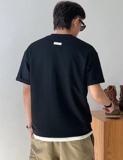 カジュアルソリッドカラーＴシャツ