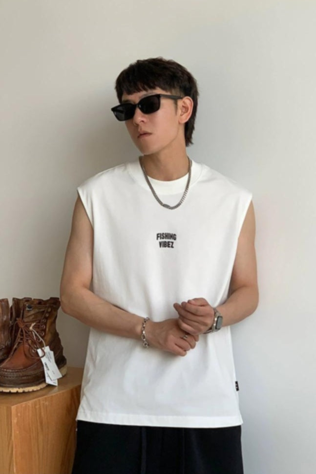 Breathable Cotton Sleeveless Tee