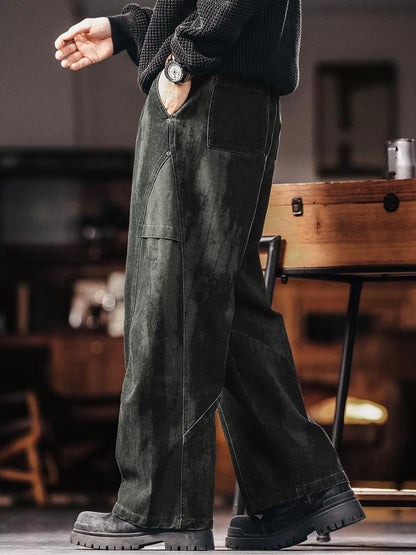 Retro Wide Leg Cargo Pants