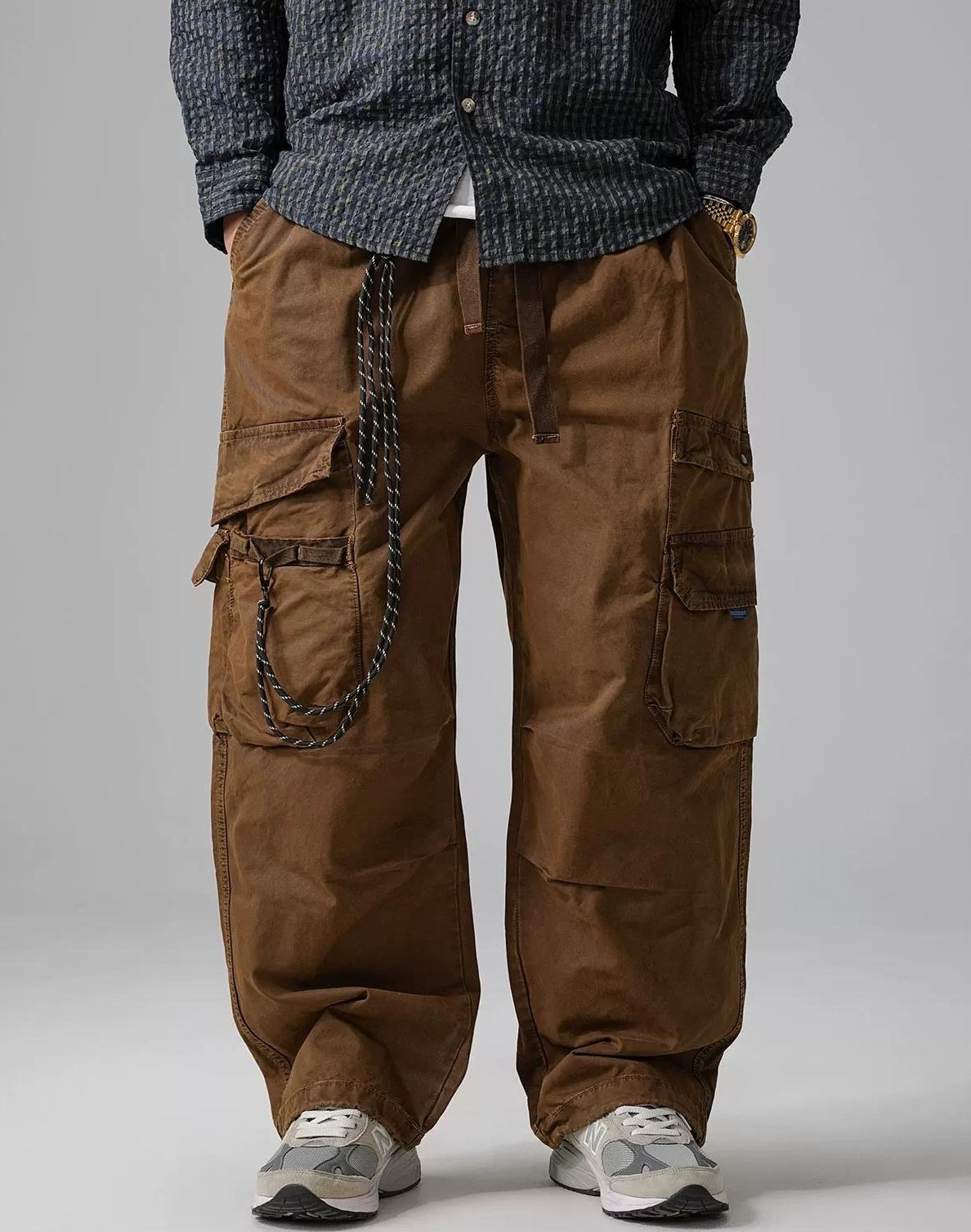 Wide-Leg Work Pants