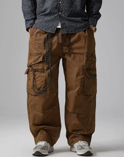 Wide-Leg Work Pants