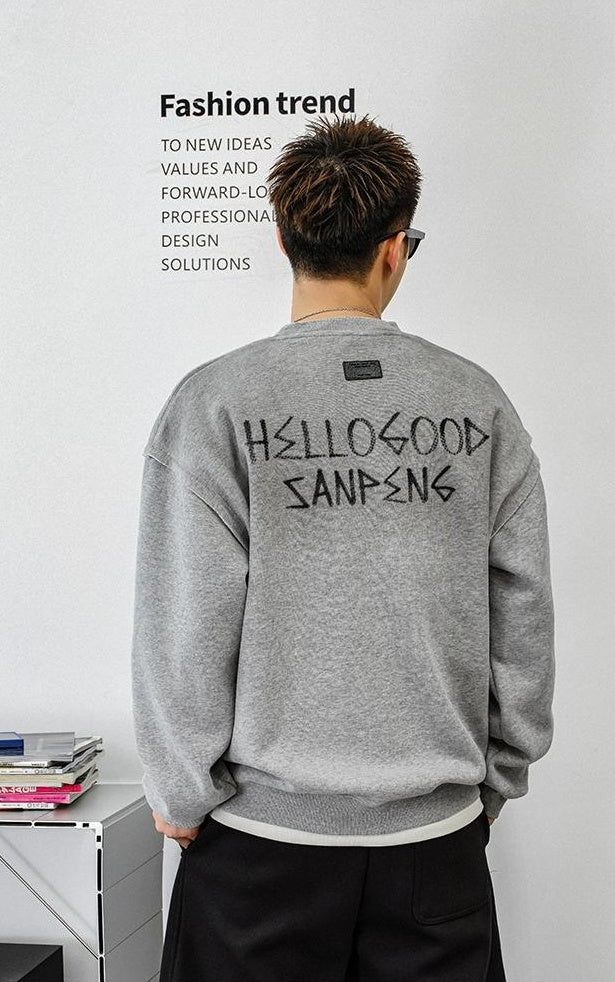 Fleece Layered Streetwear Top