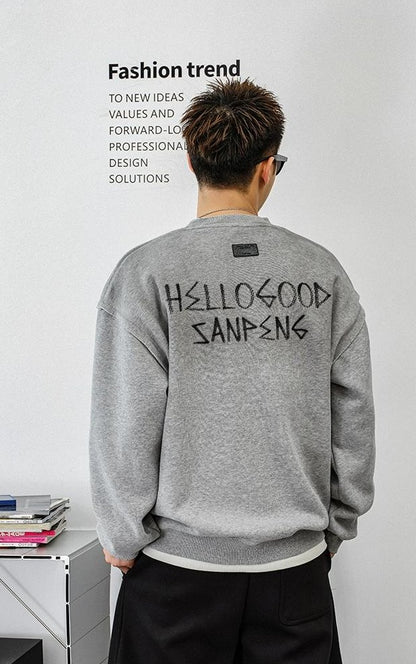 Fleece Layered Streetwear Top