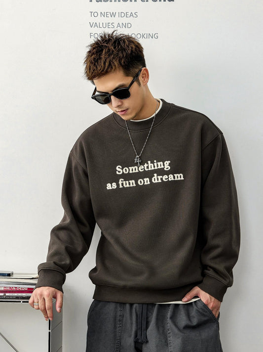 カジュアルプリントセーター