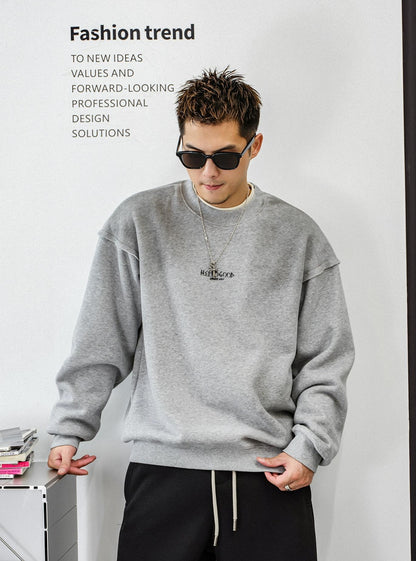 Fleece Layered Streetwear Top