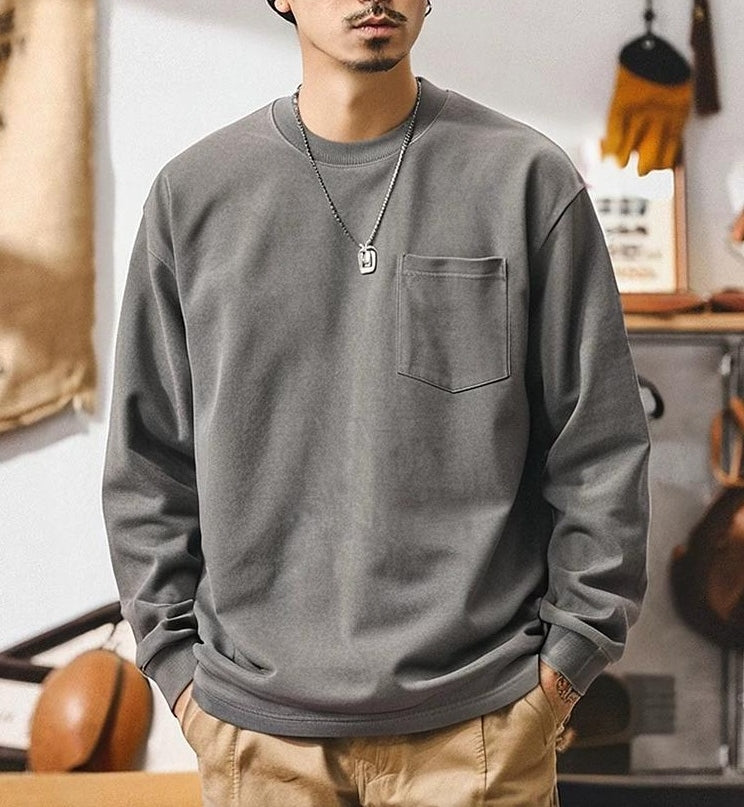 レトロラグランロングスリーブTシャツ