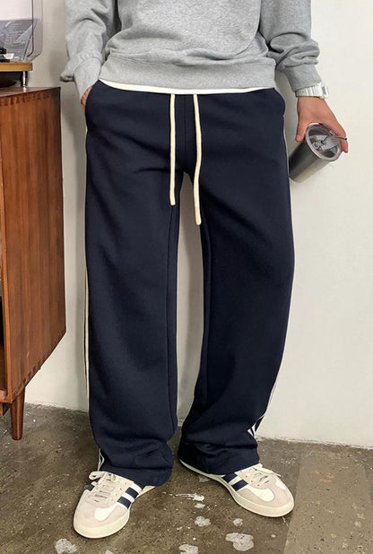 Casual Striped Elastic Pants