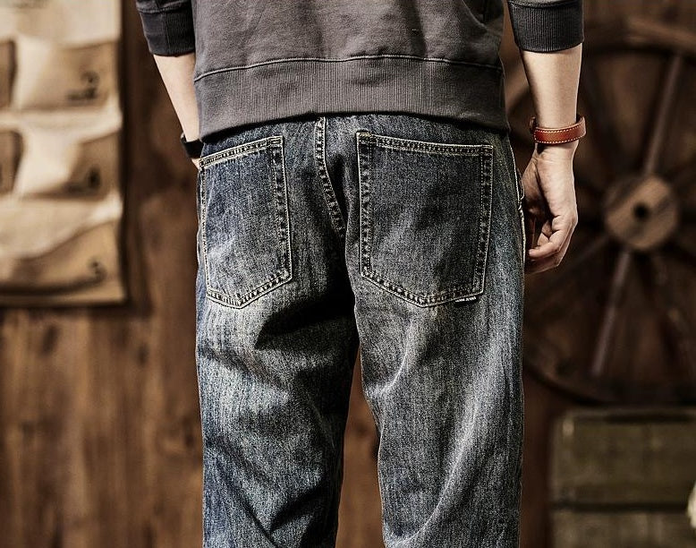 ヴィンテージカジュアルルーズジーンズ