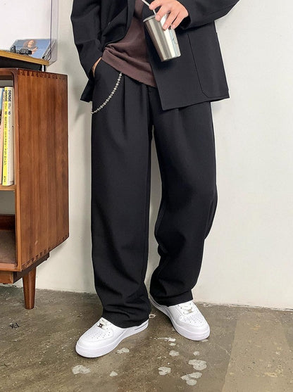 カジュアルルーズストレートパンツ