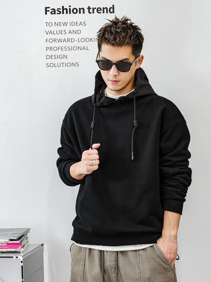 Fleece Liner Black Hoodie