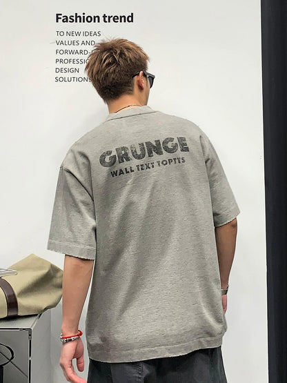 カレッジスタイルプリントTシャツ