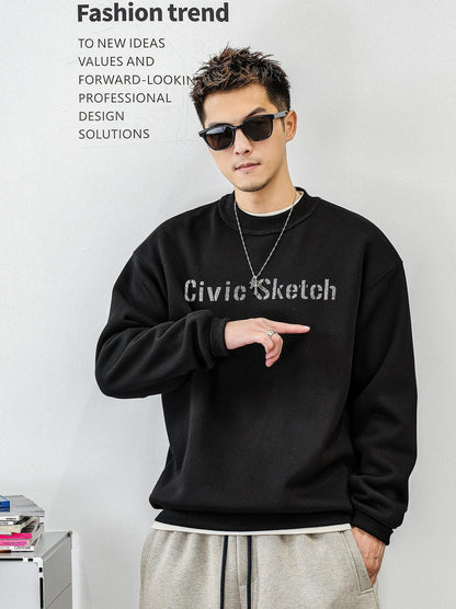 Casual fleece sweater