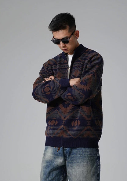 Heavyweight knit cardigan