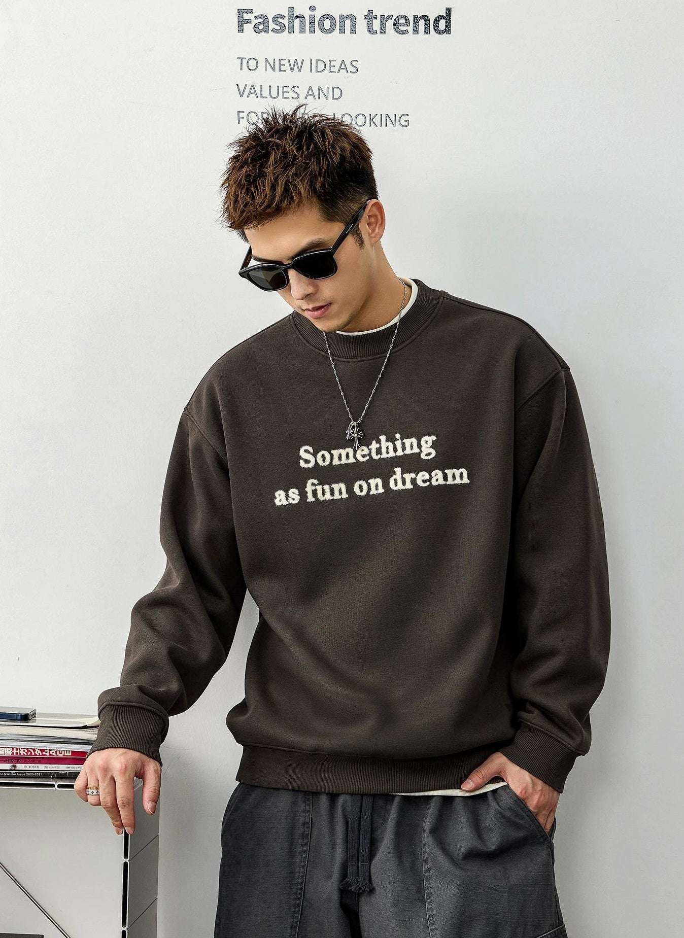 Casual Print Sweater