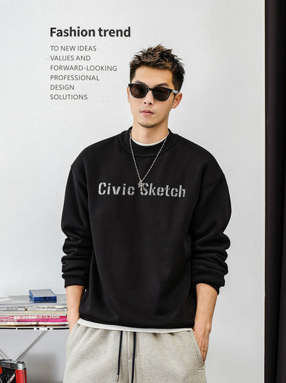 Casual fleece sweater