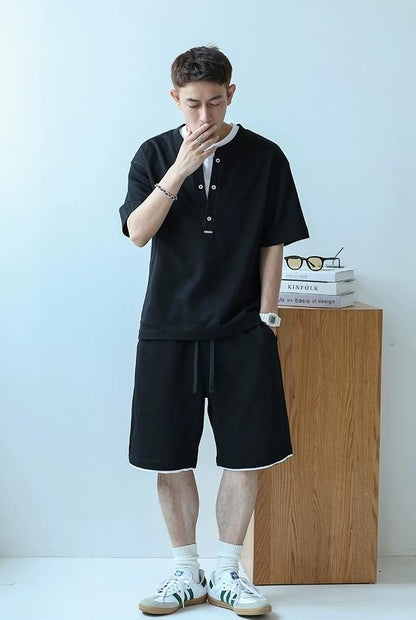 Summer Leisure T-Shirt & Shorts Set