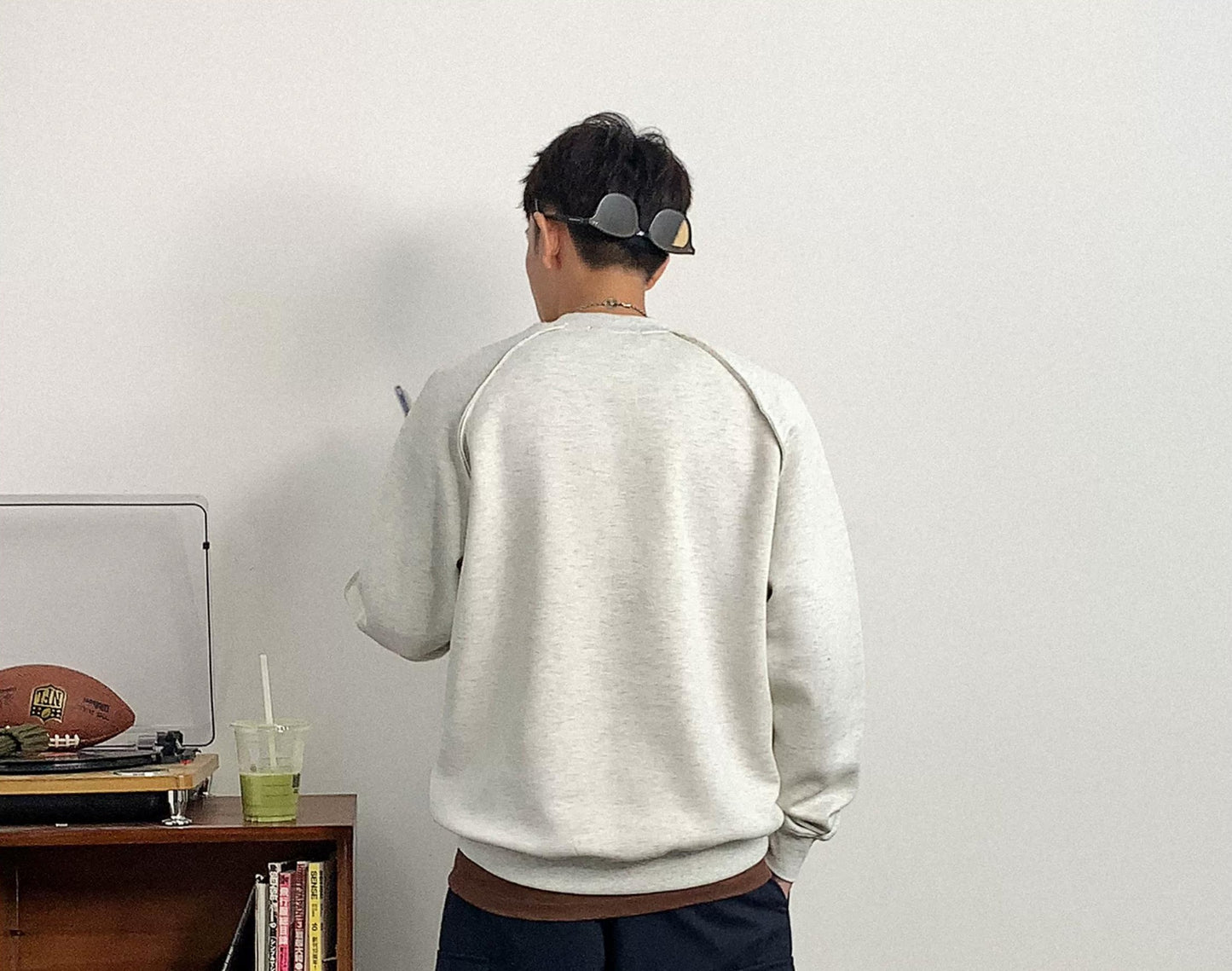 Casual Solid Color Sweatshirt