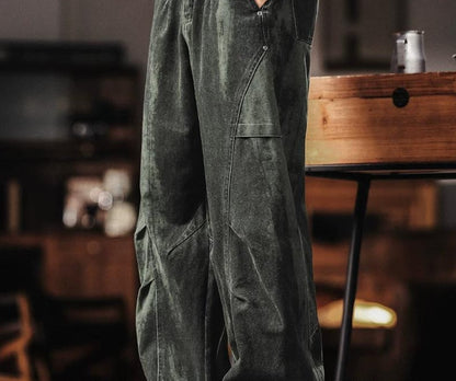 Retro Wide Leg Cargo Pants