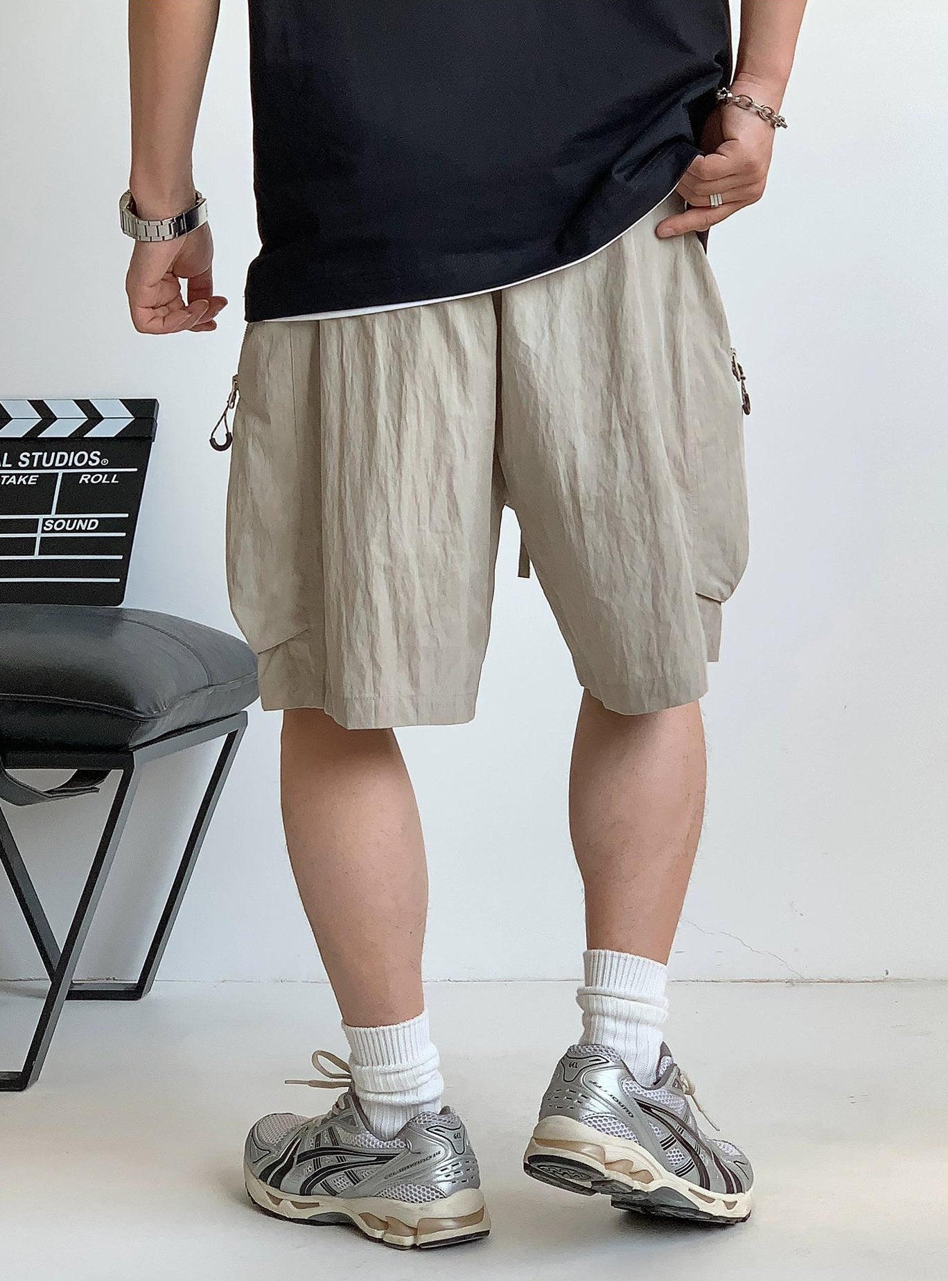 Men's Casual Zipper Shorts