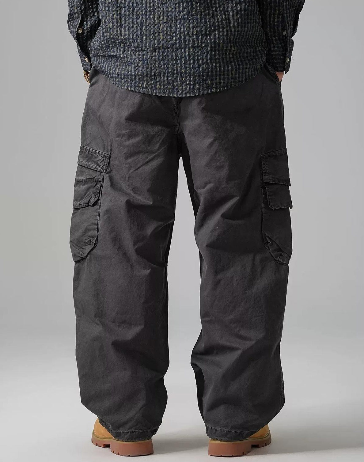 Wide-Leg Work Pants
