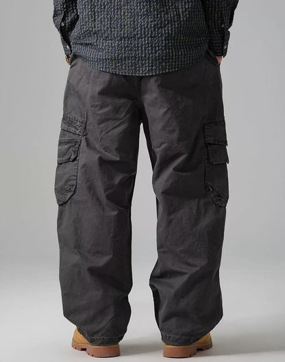 Wide-Leg Work Pants