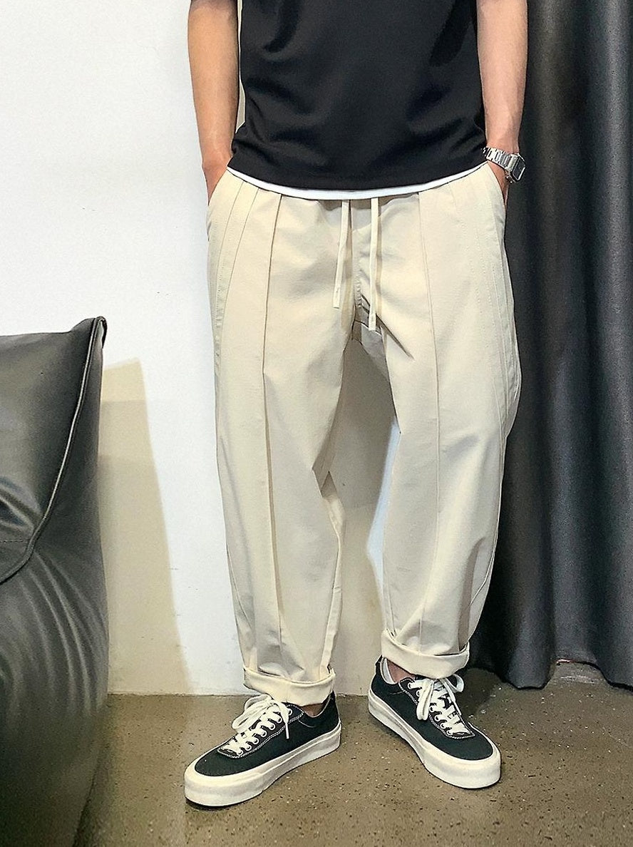Striped Splicing Casual Pants