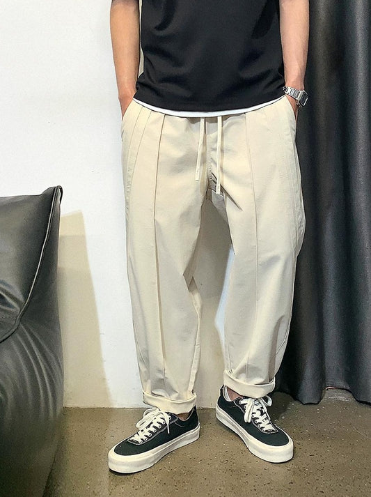 Striped Splicing Casual Pants