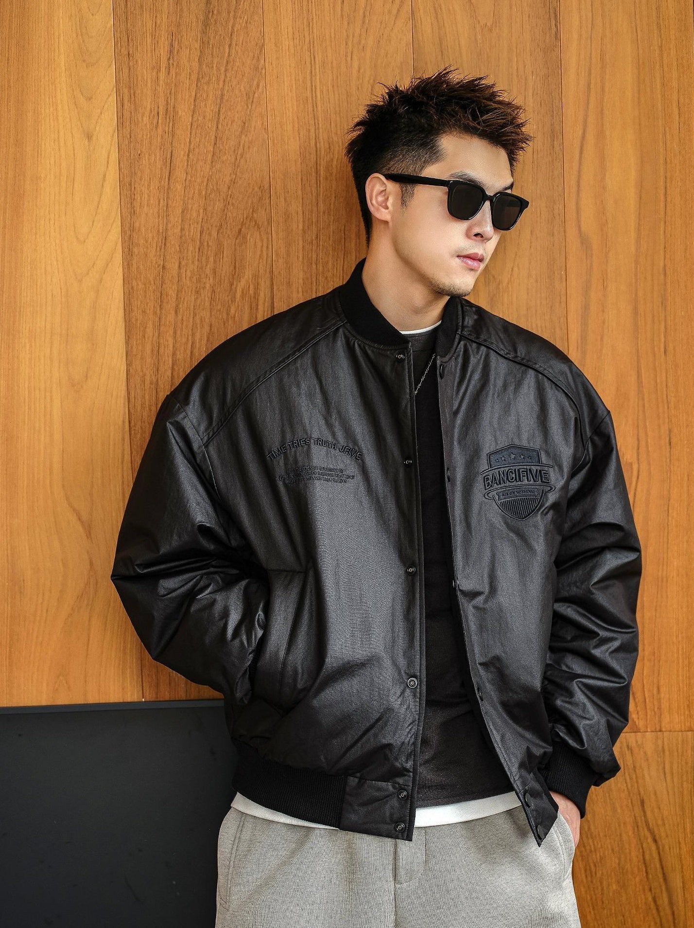 Urban Black Cotton Jacket