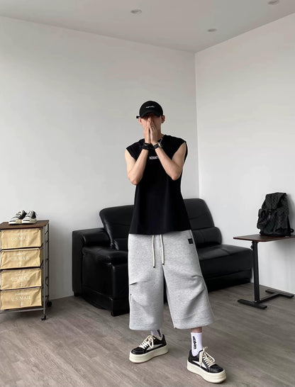 Gray 3D Sports Shorts