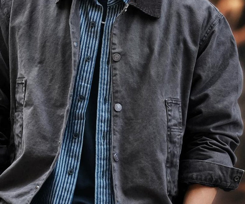 ウォッシュド カジュアル ワークジャケット